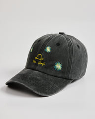 Side view of Van Gogh Black Washed Cap