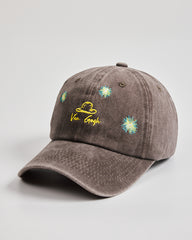 Side view of Van Gogh Brown Washed Cap