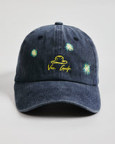 Front view of Van Gogh Navy Washed Caps