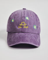 Front view of Van Gogh Purple Washed Cap