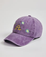 Side view of Van Gogh Purple Washed Cap