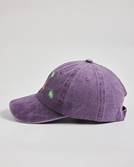Van Gogh Purple Washed Cap on a light gray background