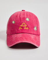 Front view of Van Gogh Red Washed Cap