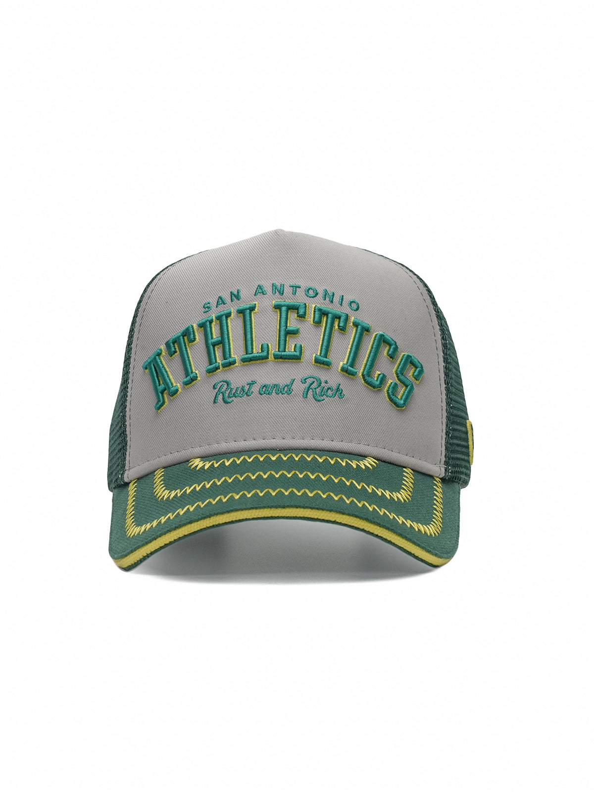 Athletics Green Trucker Cap detail view 3