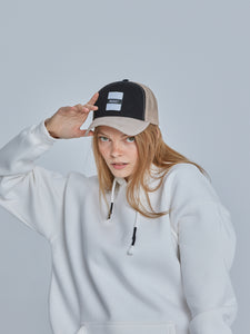 Cream Base Velcro Trucker Cap