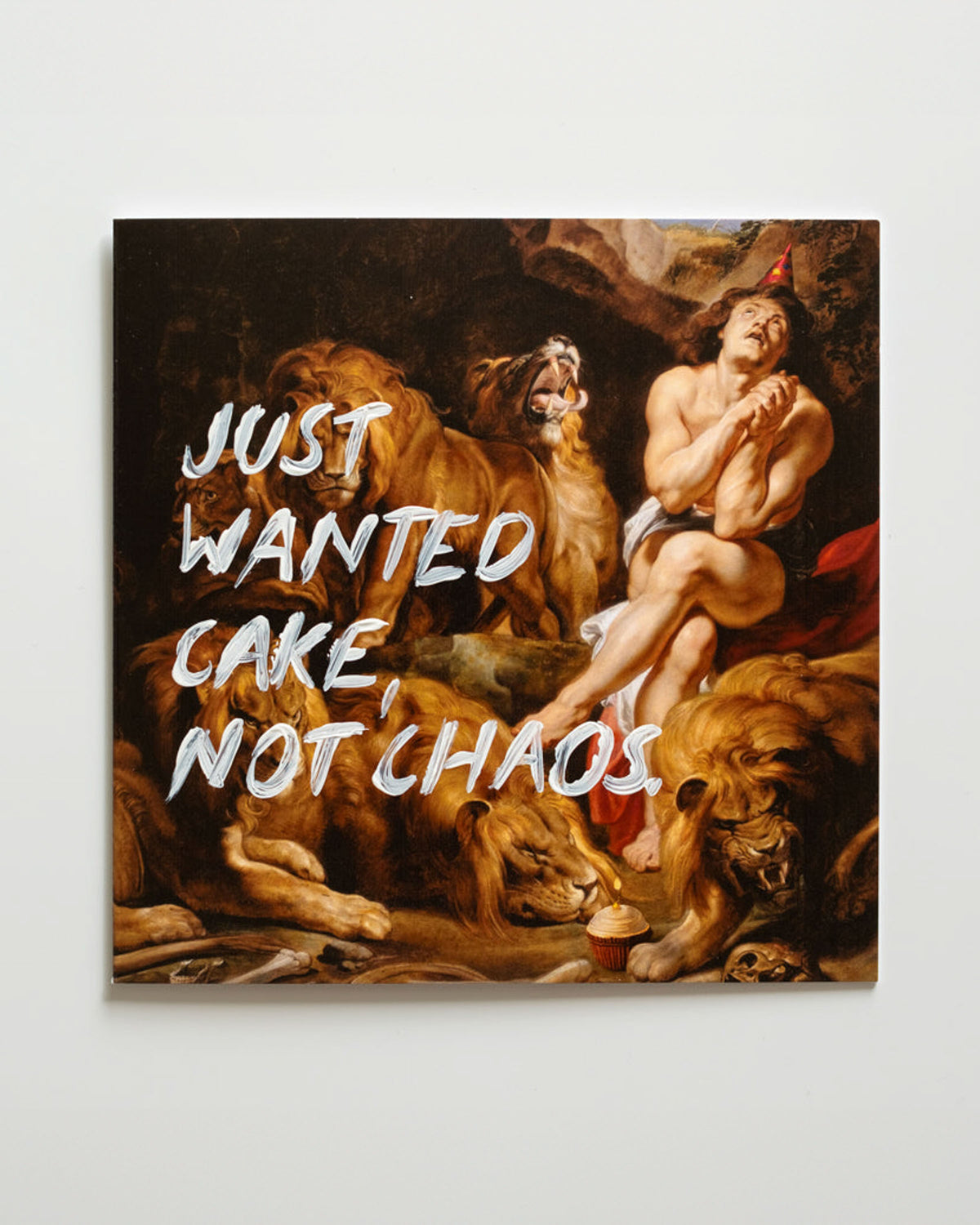 Just Wanted Cake, Not Chaos - Handwritten Postcard