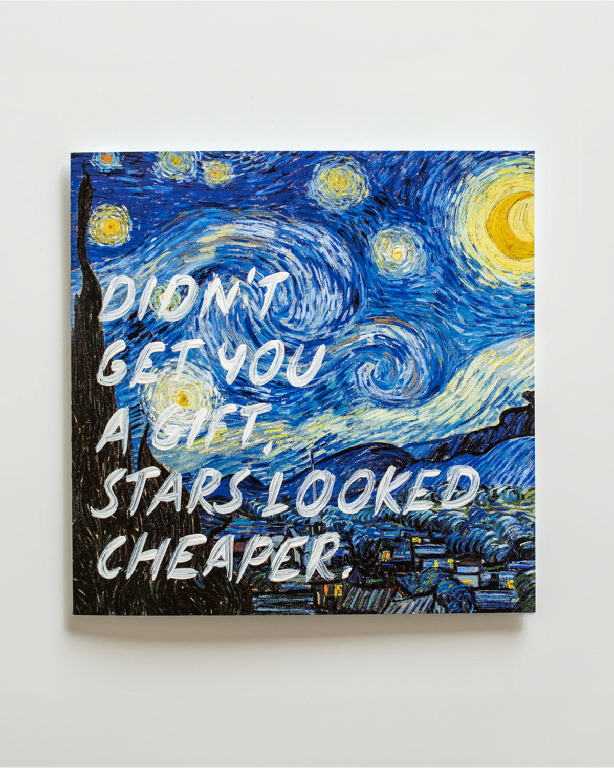 Didn't Get You A Gift, Stars Looked Cheaper.  - Handwritten Postcard
