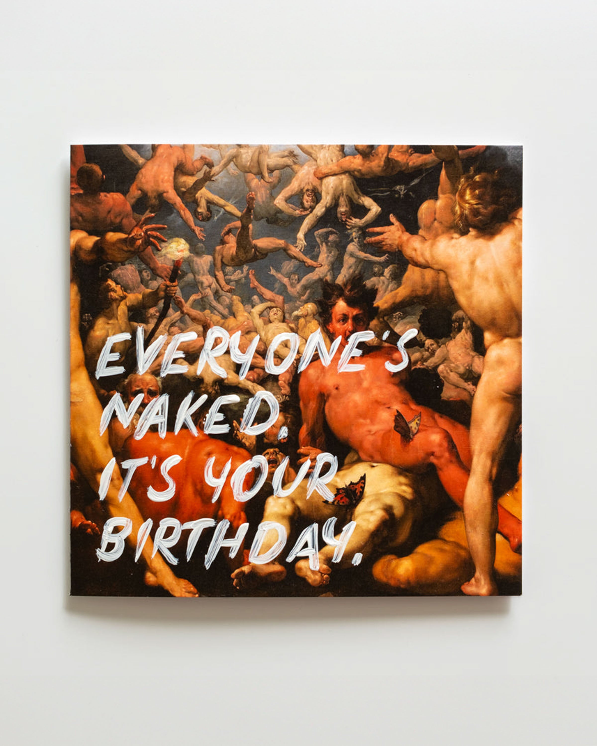 Everyone's Naked, It's Your Birthday. - Handwritten Postcard