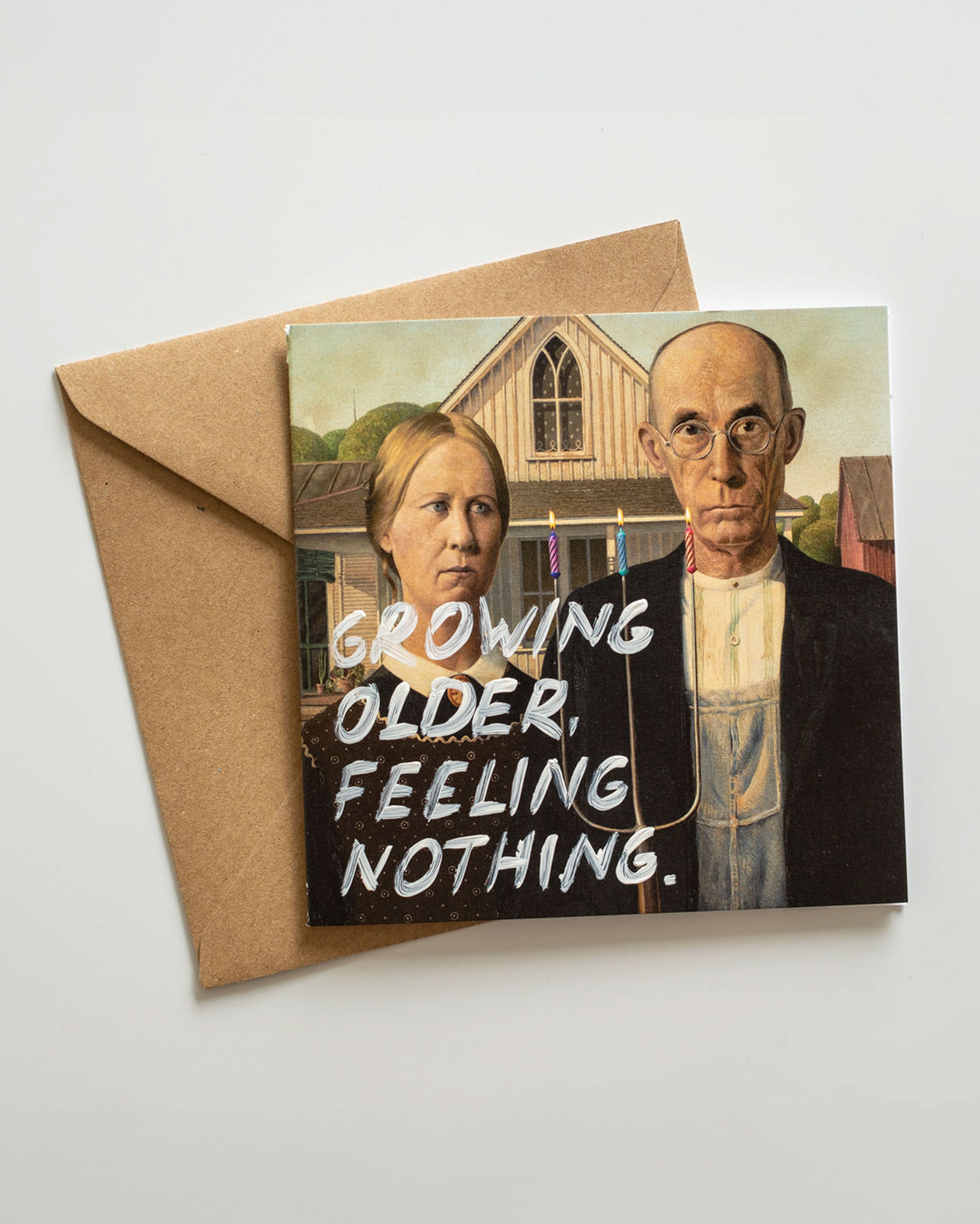 Growing Older, Feeling Nothing. - Handwritten Postcard
