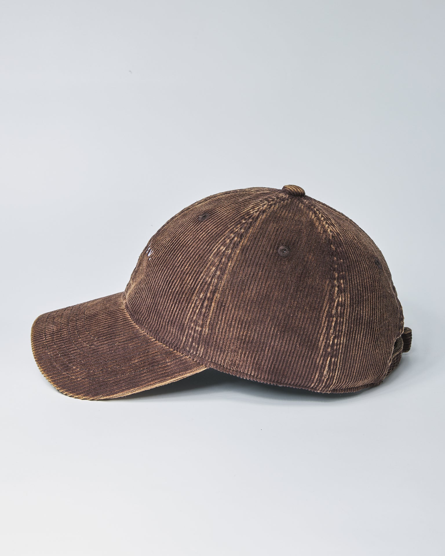 Love You Bye Brown Corduroy Cap