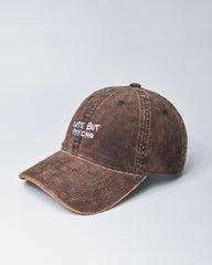 Cute But Psycho Brown Corduroy Cap