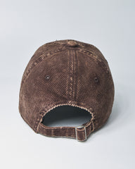 Need More Coffee Brown Corduroy Cap