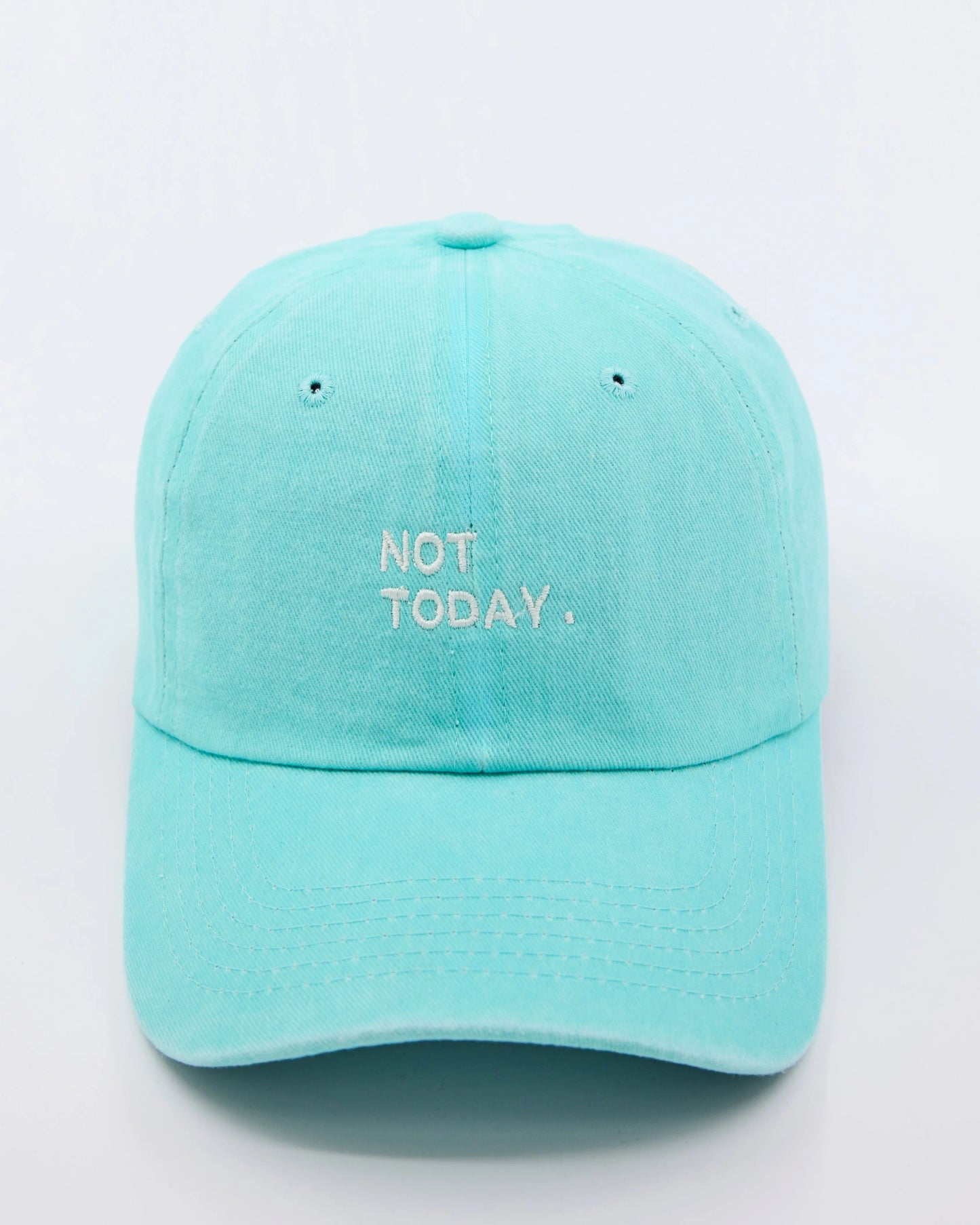 Not Today Light Blue Washed Cap