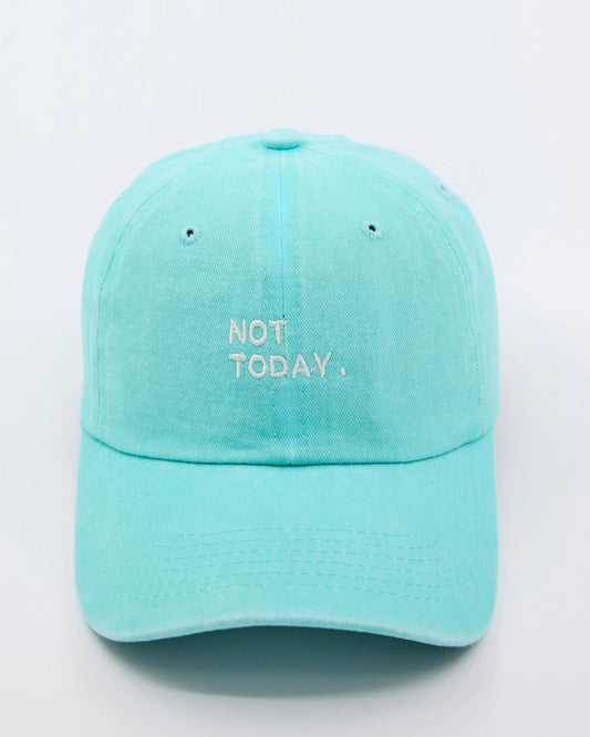 Not Today Light Blue Washed Cap