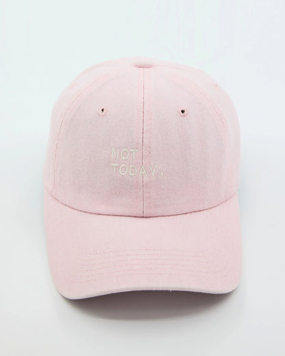 Not Today Light Pink Washed Cap
