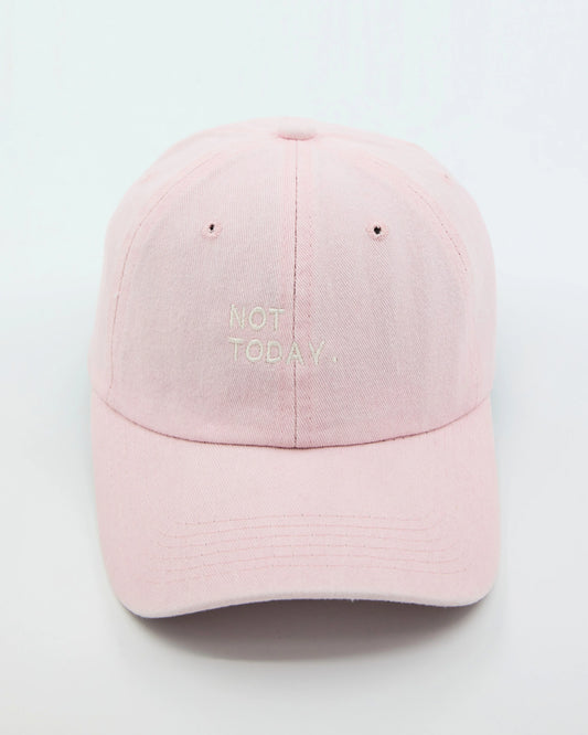 Not Today Light Pink Washed Cap