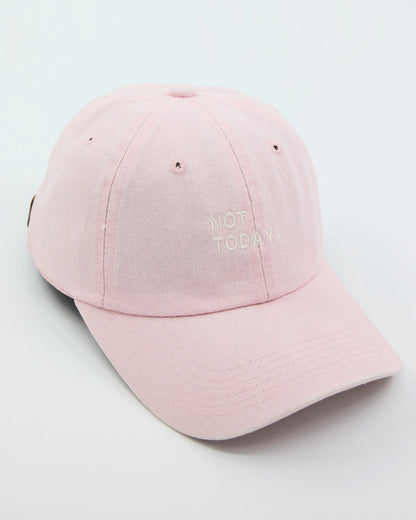 Not Today Light Pink Washed Cap