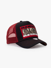 Old Money Black Trucker Cap detail view 4