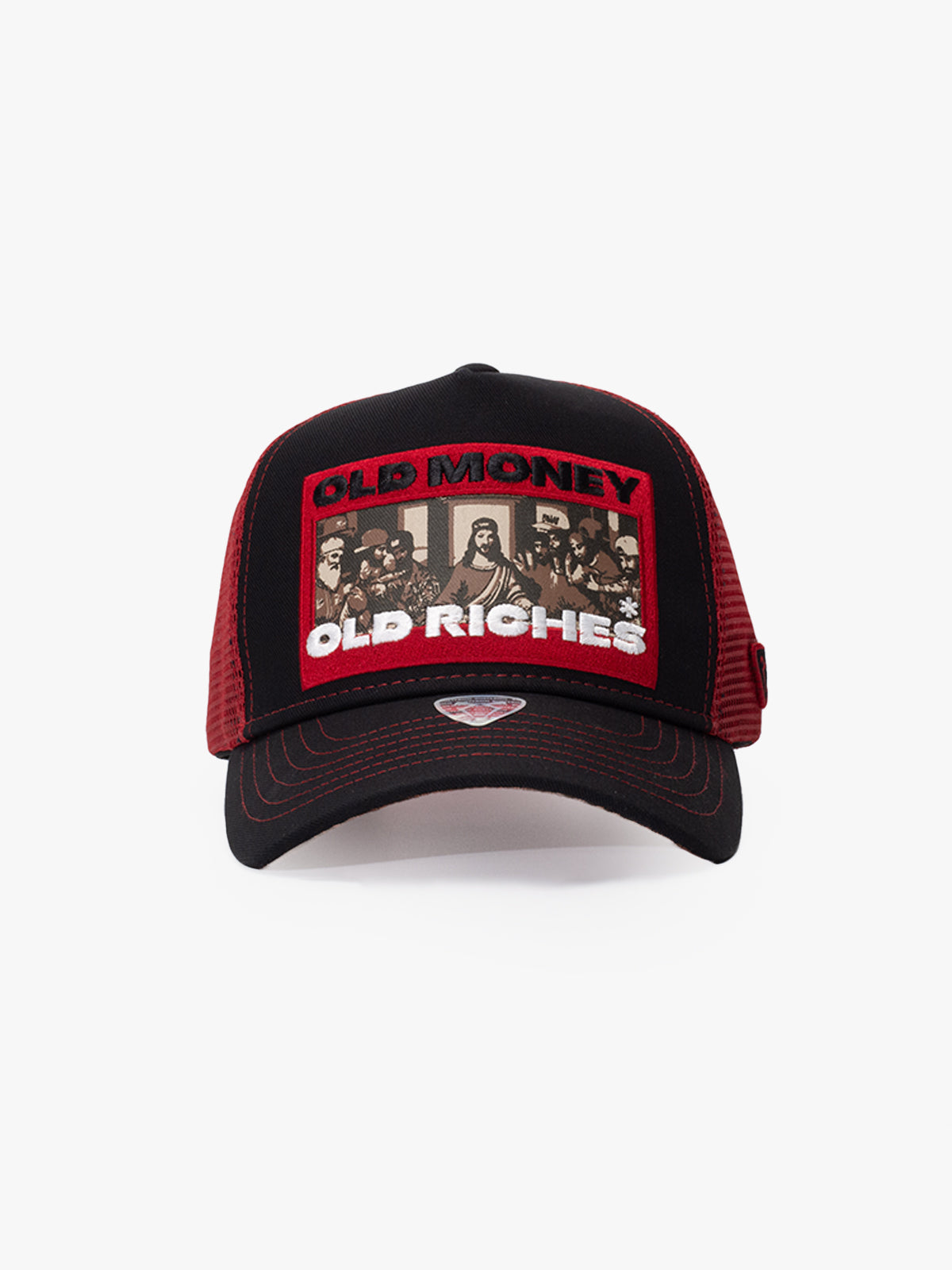 Old Money Black Trucker Cap detail view 3