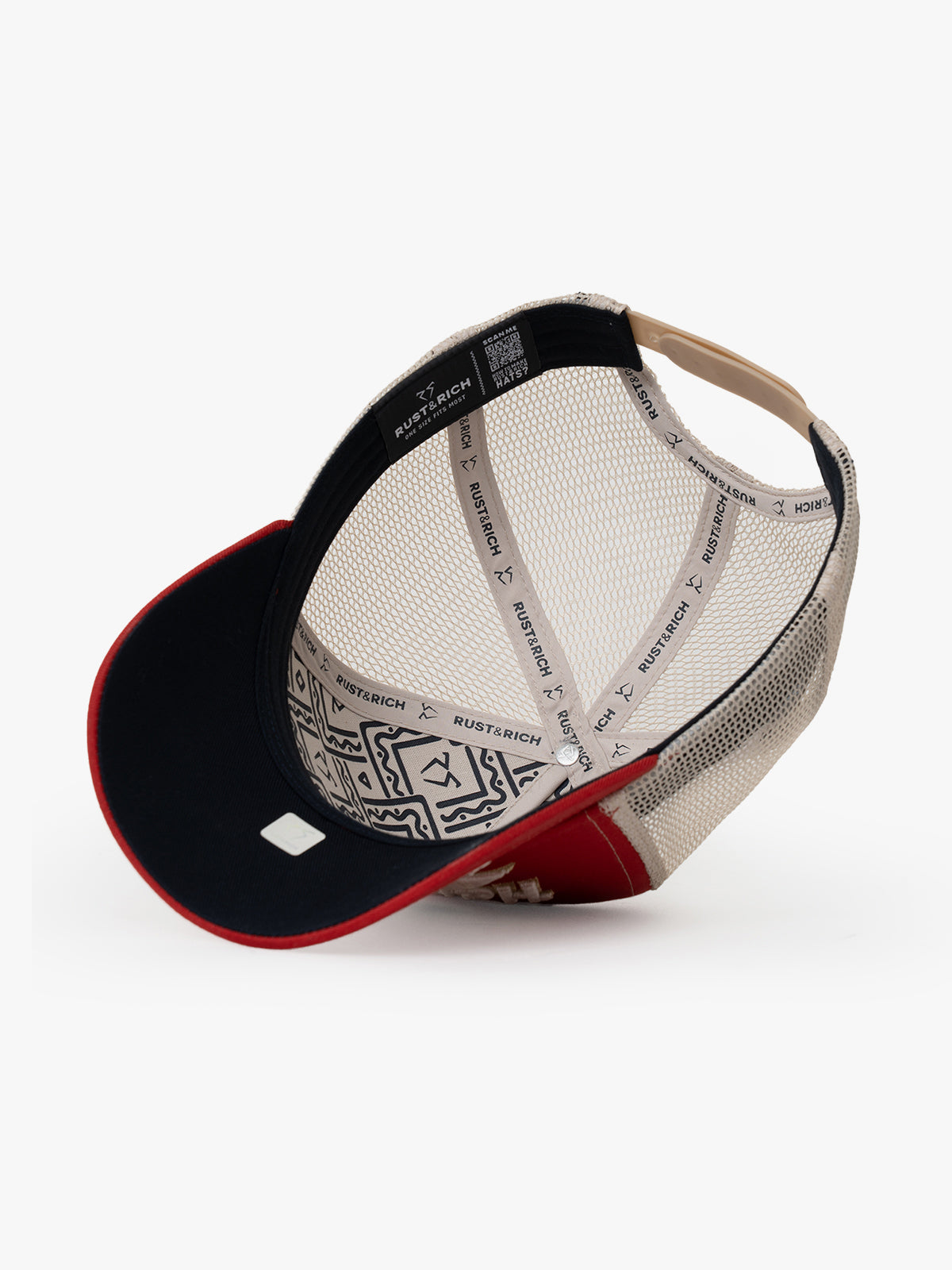Hard Love Red Trucker Cap detail view 6