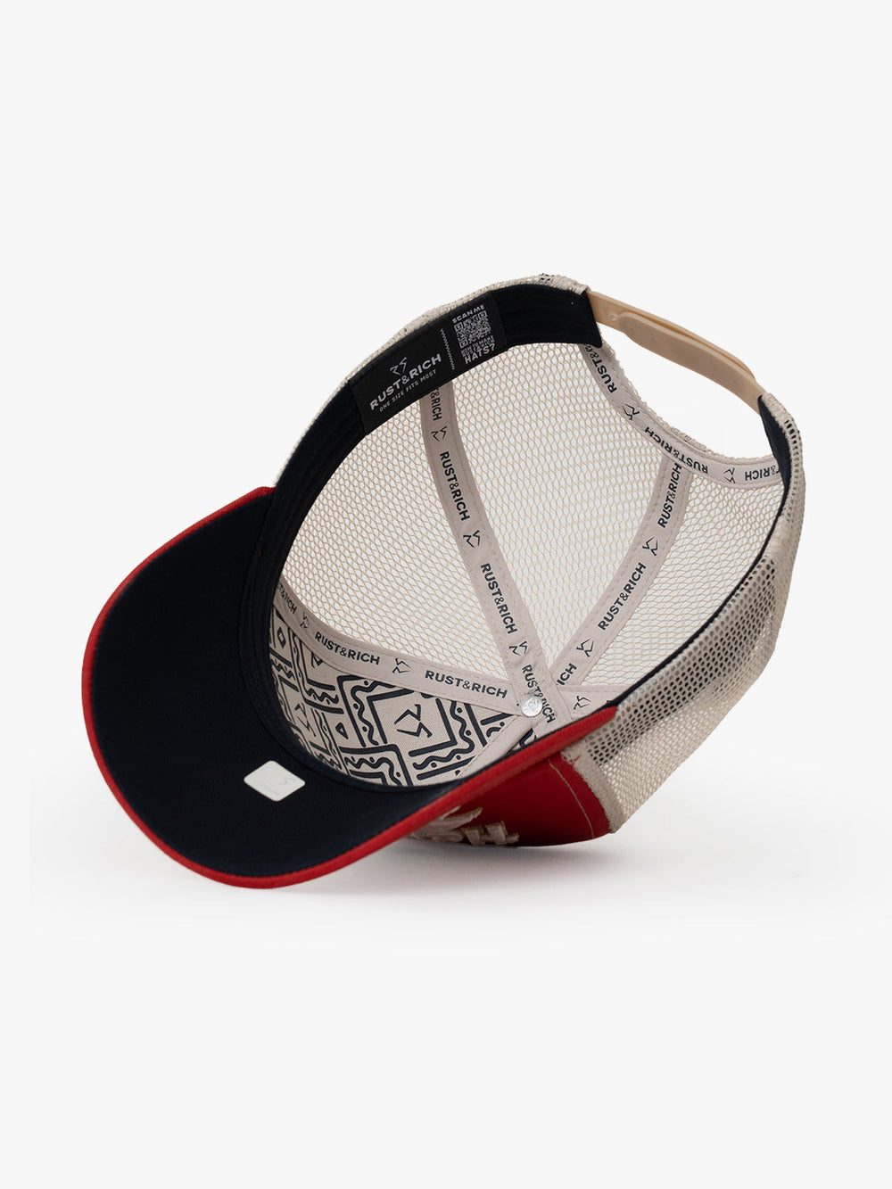 Hard Love Red Trucker Cap detail view 6