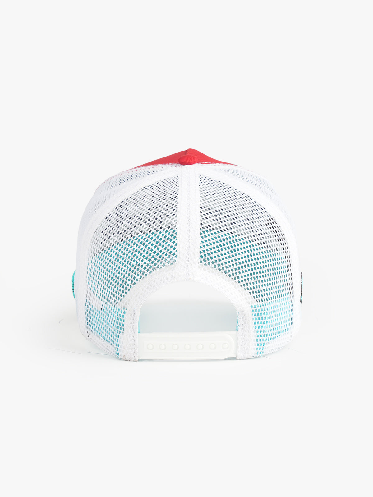 Jawz Red Trucker Cap detail view 4