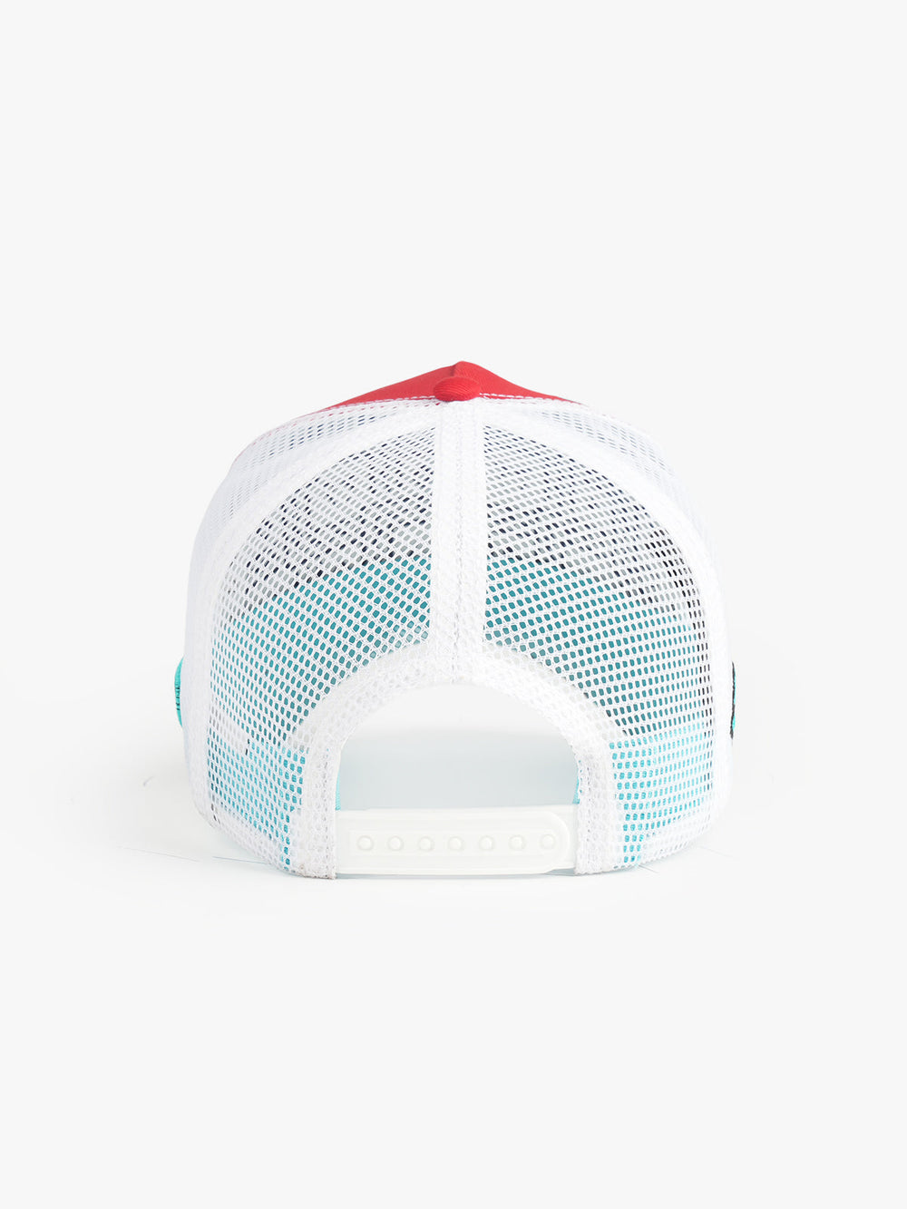 Jawz Red Trucker Cap detail view 4