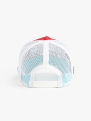Jawz Red Trucker Cap detail view 4