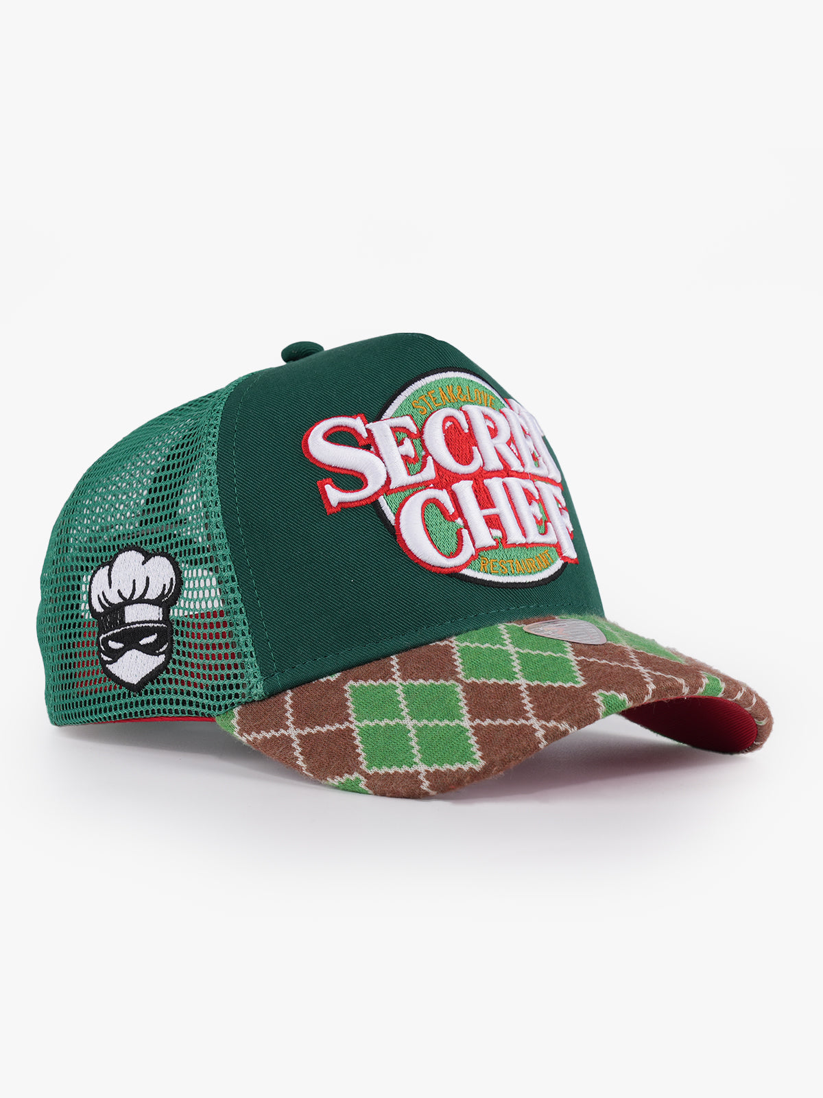 Secret Chef Green Trucker Cap detail view 3