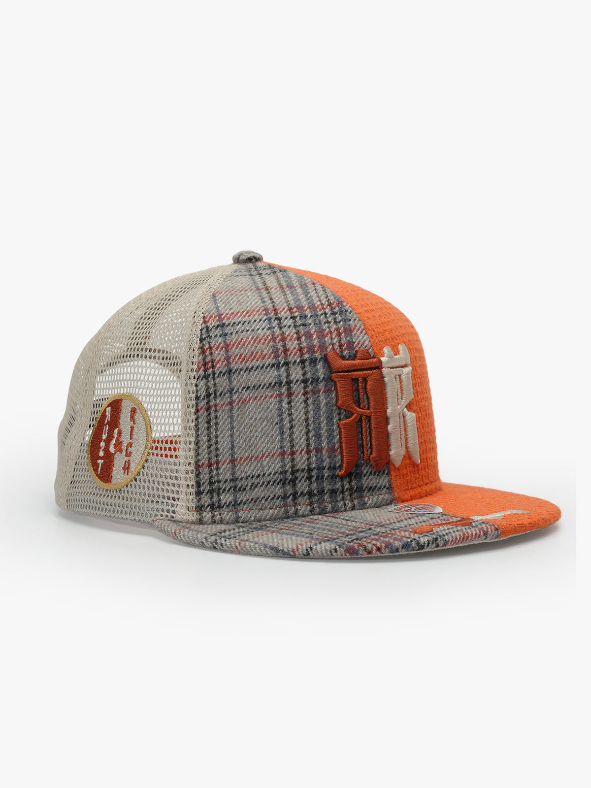 Dual Balance Orange Snapback Cap detail view 4