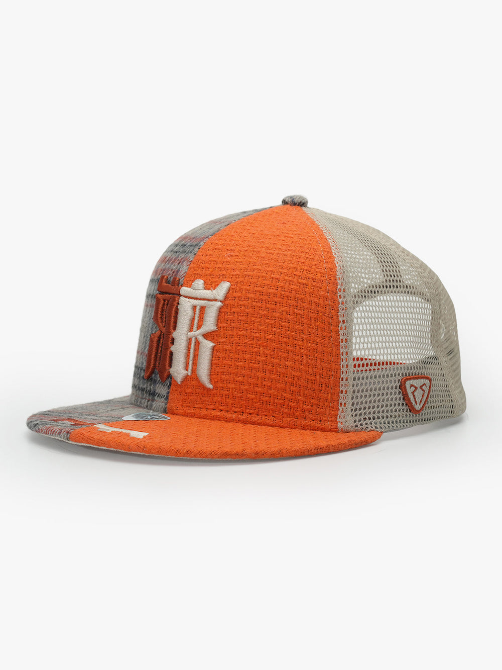 Dual Balance Orange Snapback Cap front view