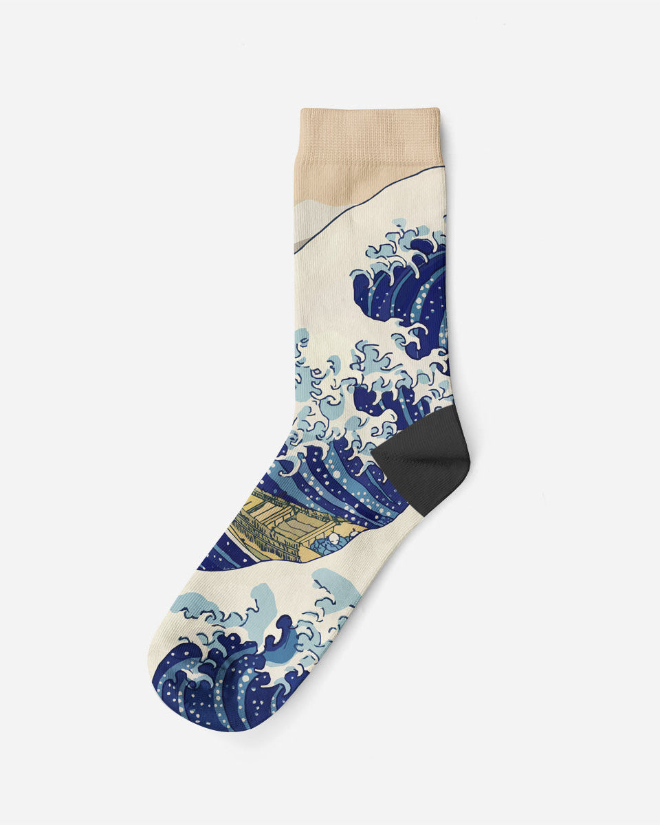 Kanagawa Oki Nami Ura, 1832, Socks