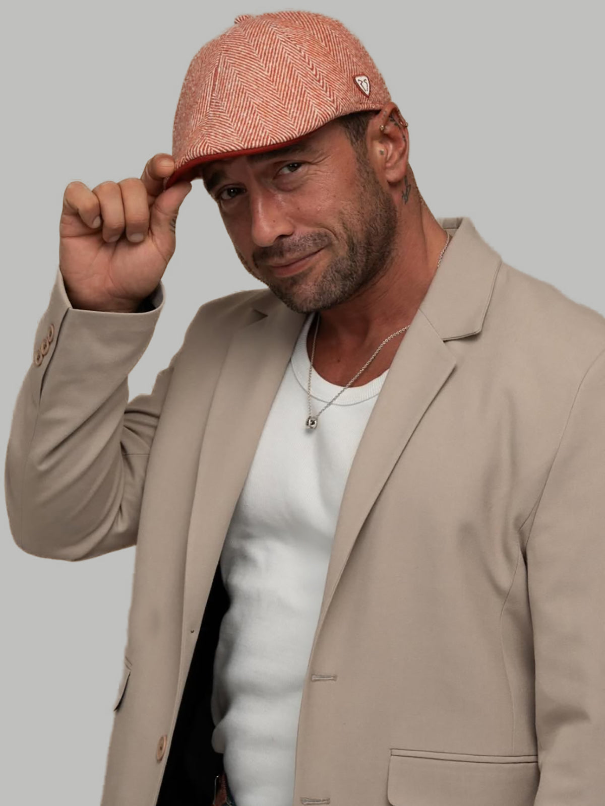 Tokyo Brick Flat Cap detail view 2