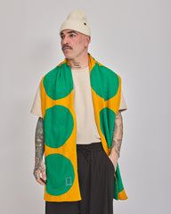 Green & Amber Dots VeloYou scarf product image 2