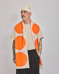 Orange & Cream Dots VeloYou scarf product image 2