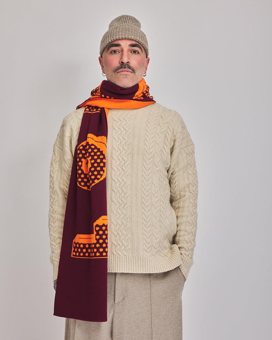 Soho Wine VeloYou scarf product image 3