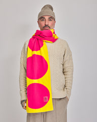 Pink & Yellow Dots VeloYou scarf product image 3