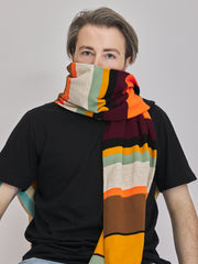 Stripe Grid VeloYou scarf product image 4