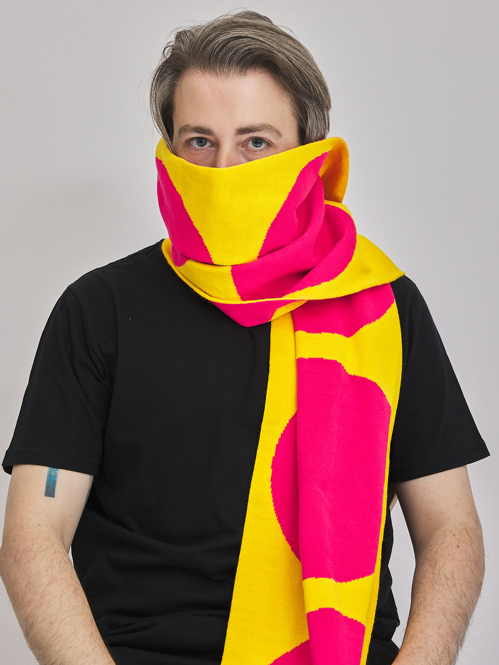 Pink & Yellow Dots VeloYou scarf product image 5