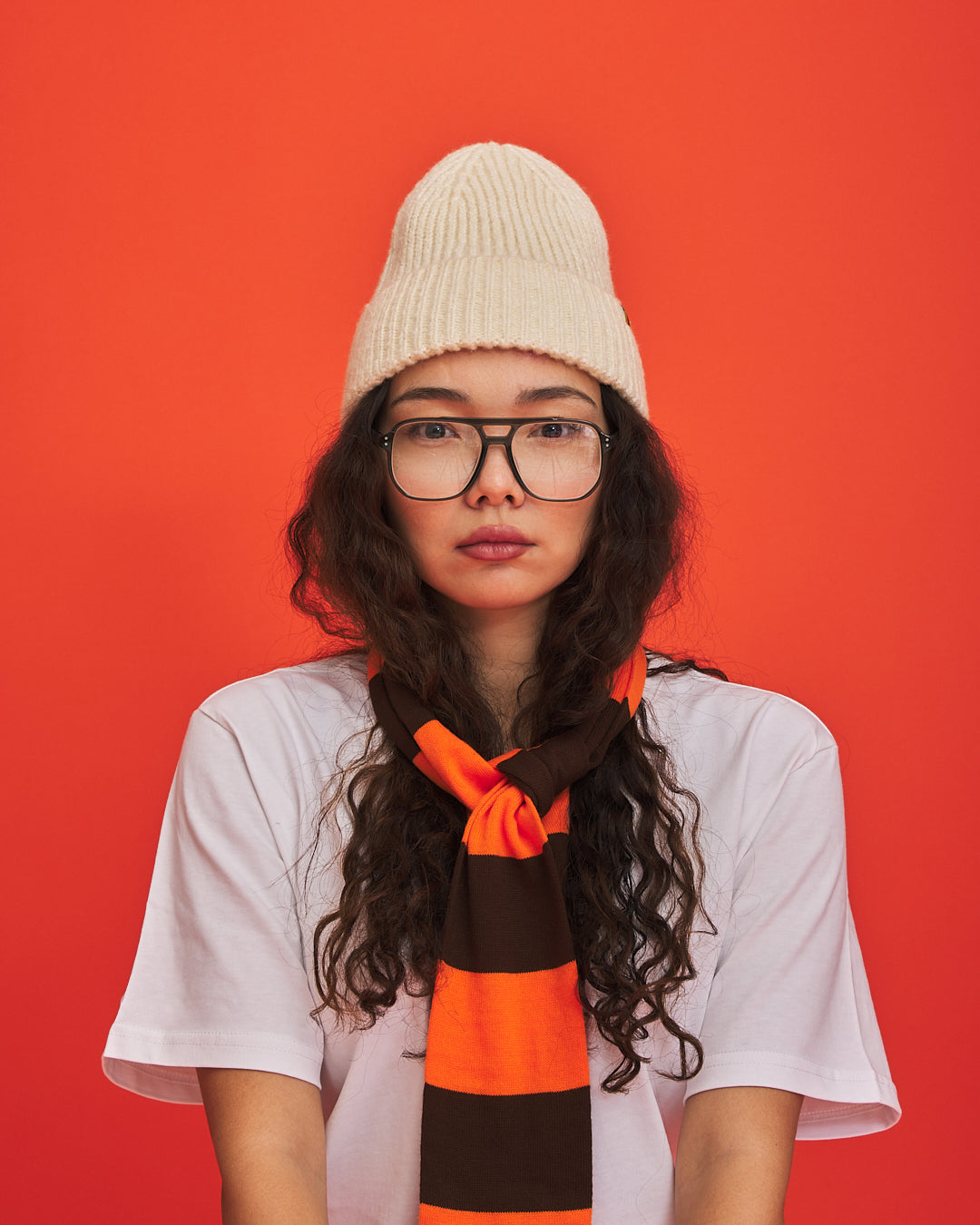 Brown & Orange VeloYou scarf product image 2