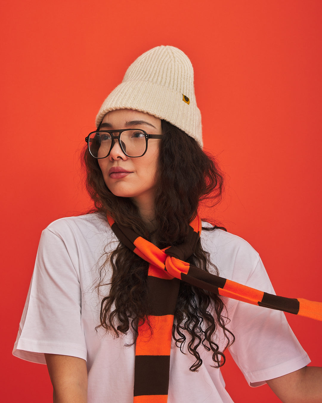 Brown & Orange VeloYou scarf product image 3