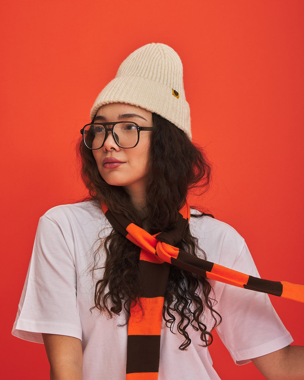 Brown & Orange VeloYou scarf product image 3