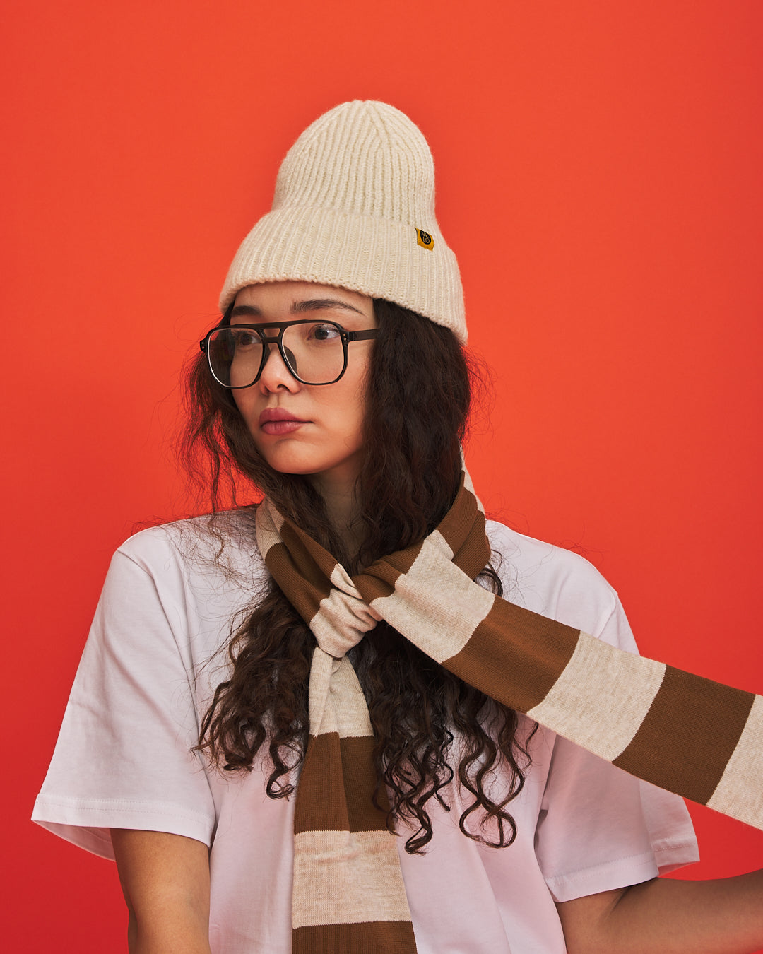 Brown & Cream VeloYou scarf product image 3