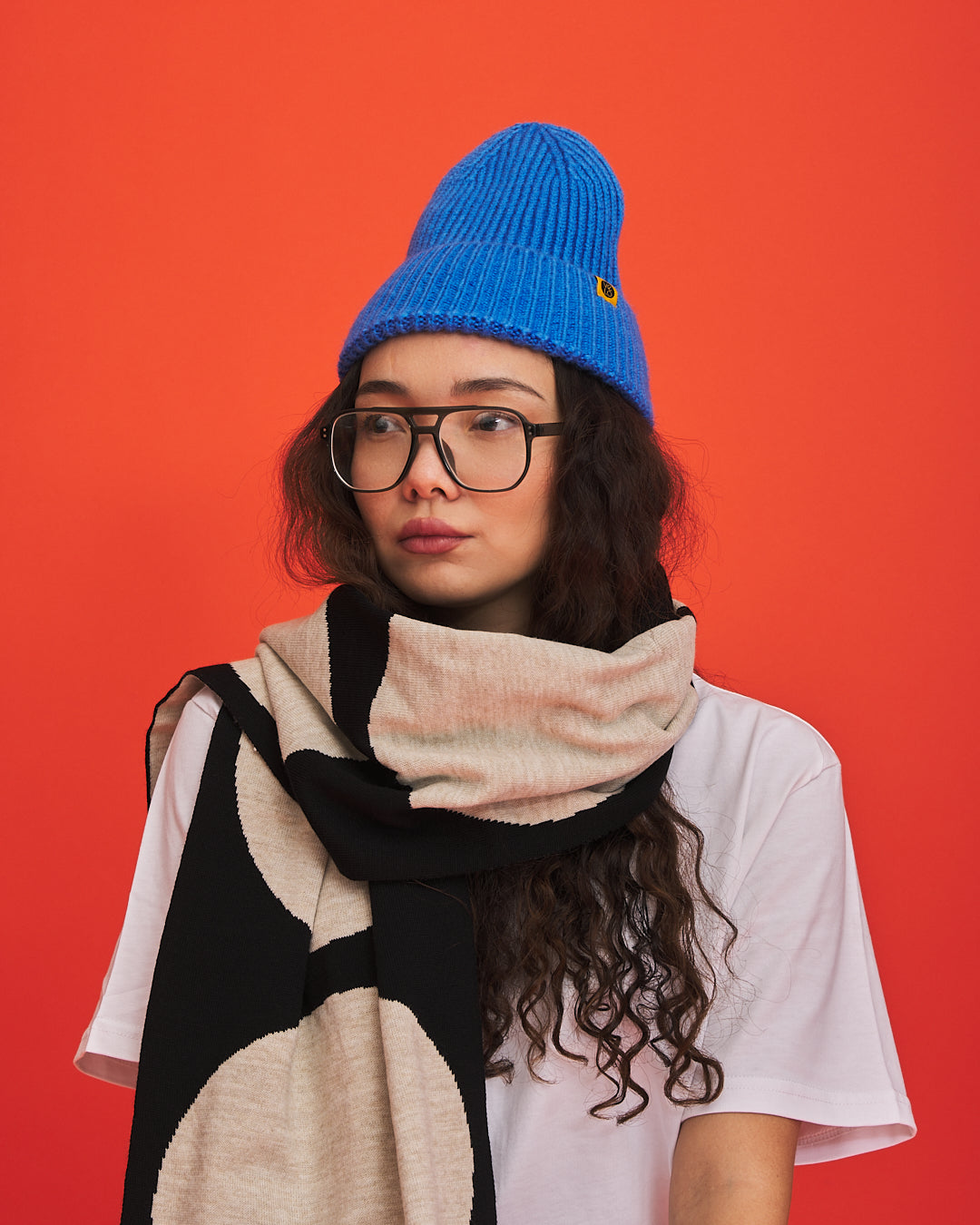 Black & Cream Dots VeloYou scarf product image 6