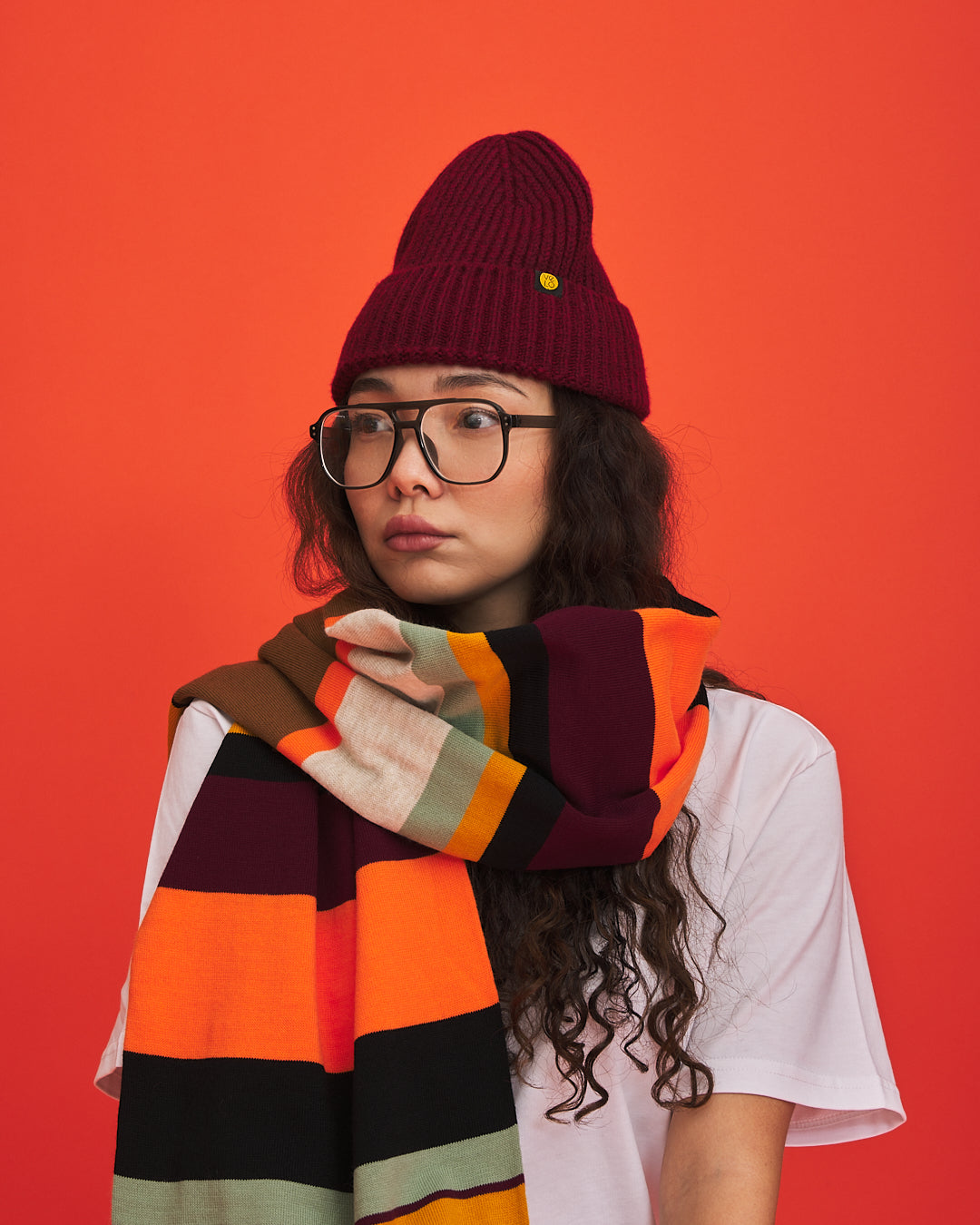 Stripe Grid VeloYou scarf product image 5