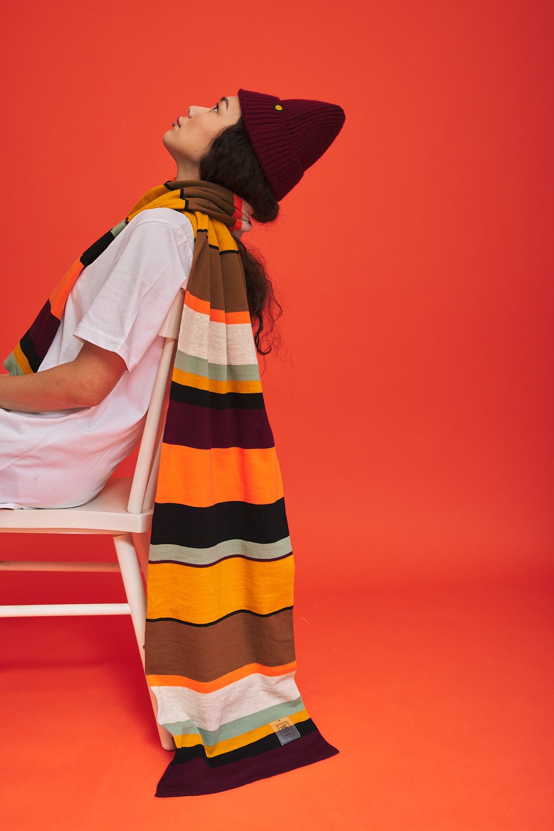 Stripe Grid VeloYou scarf product image 6