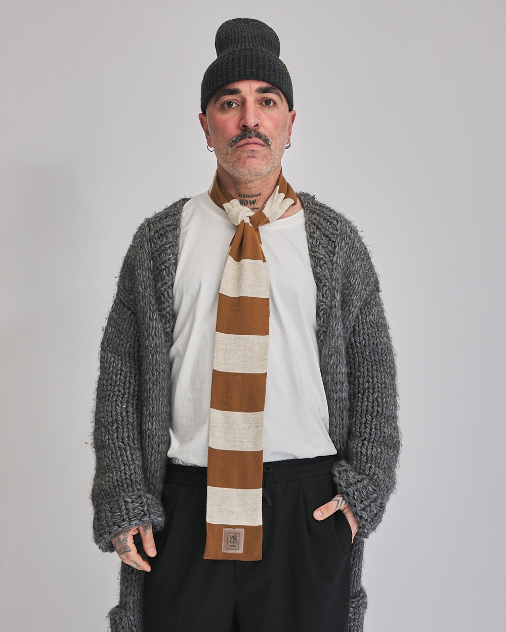 Brown & Cream VeloYou scarf product image 4