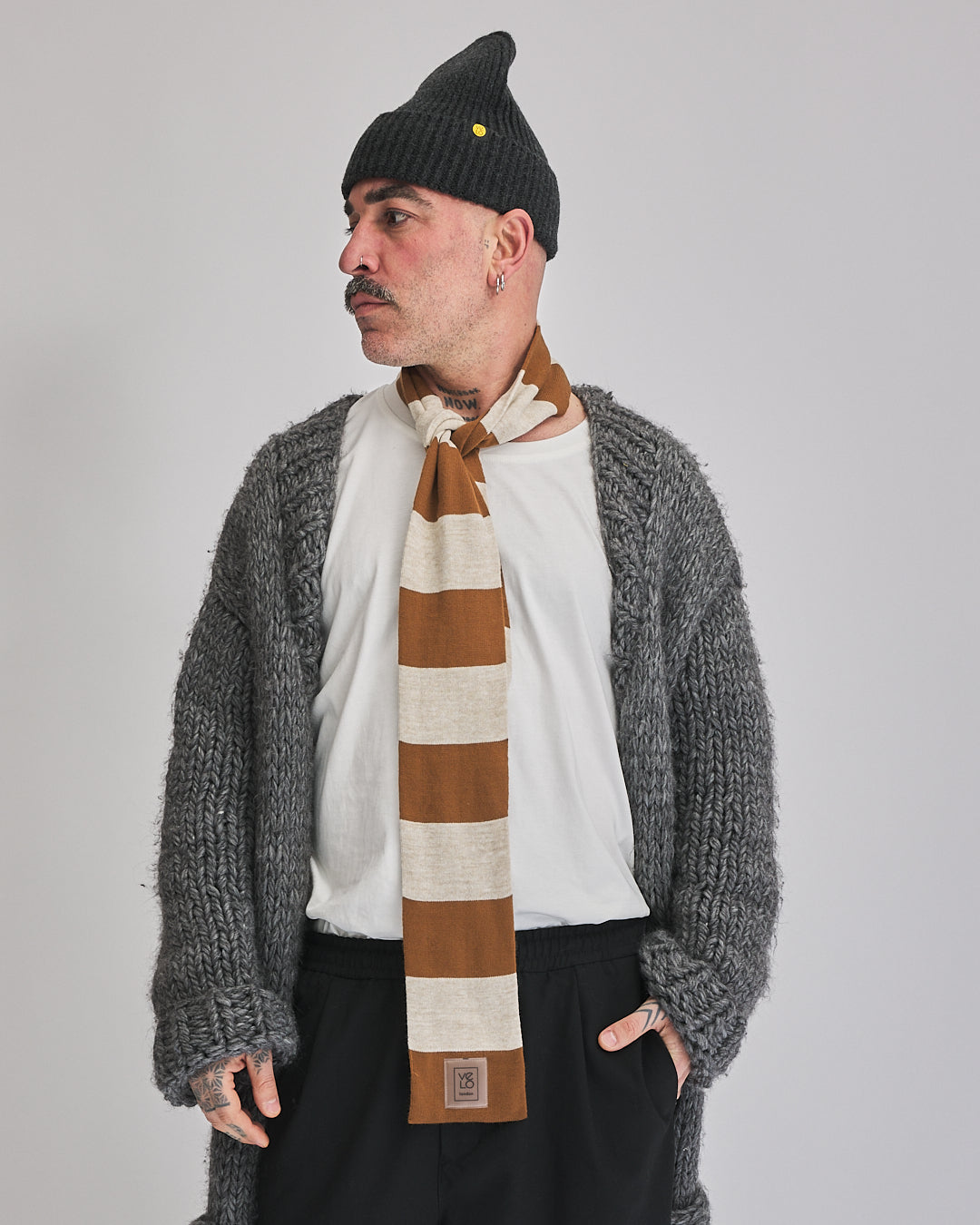 Brown & Cream VeloYou scarf product image 5