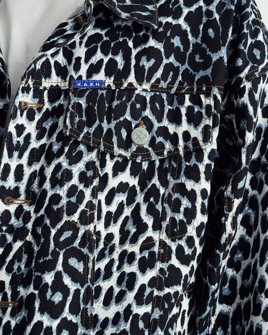 Arctic Leopard Denim Set