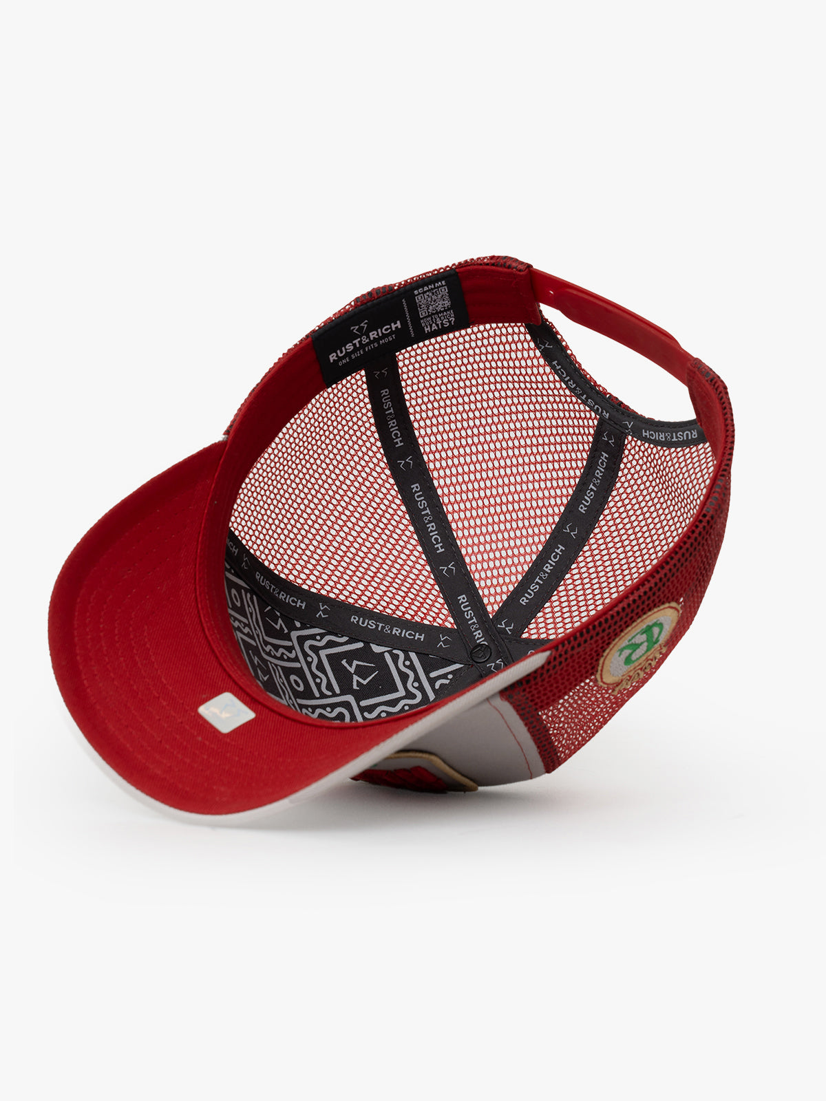 All Rights Reserved Gray Trucker Hat on a white background